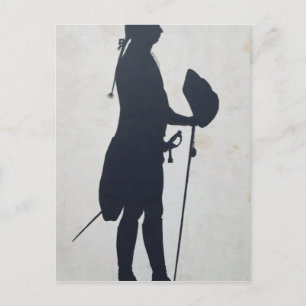 Silhouette van een Man Briefkaart