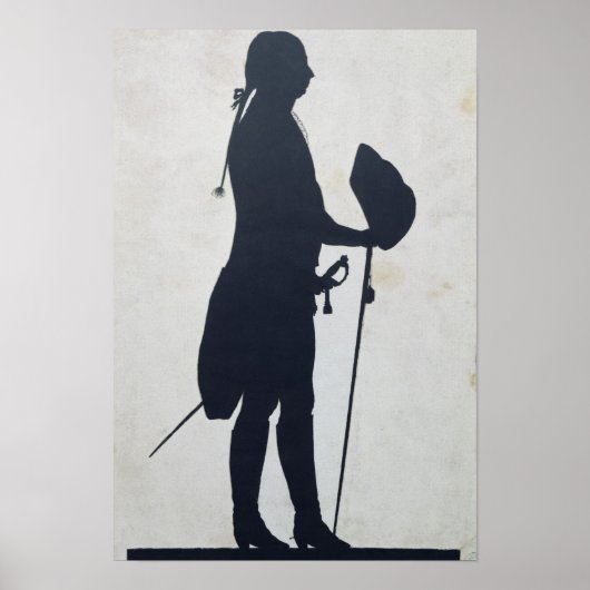 Silhouette van een Man Poster (Voorkant)