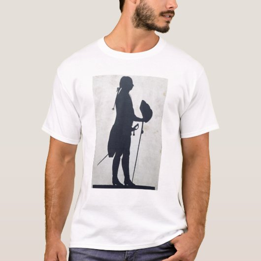 Silhouette van een Man T-shirt (Voorkant)