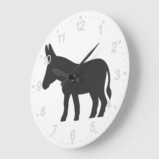 Silhouette van een mule grote klok (Hoek)