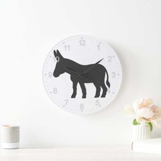 Silhouette van een mule grote klok (Huis)