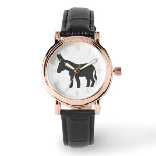 Silhouette van een mule horloge