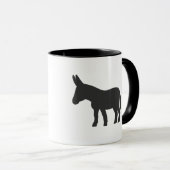 Silhouette van een mule mok (Voorkant rechts)