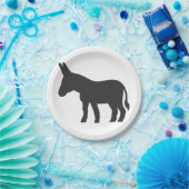 Silhouette van een mule papieren bordje (Feest)
