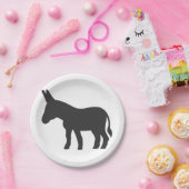 Silhouette van een mule papieren bordje (Feest)