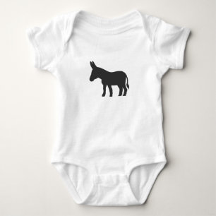 Silhouette van een mule romper