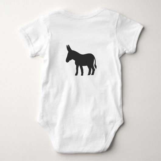 Silhouette van een mule romper (Achterkant)