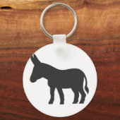 Silhouette van een mule sleutelhanger (Voorkant)