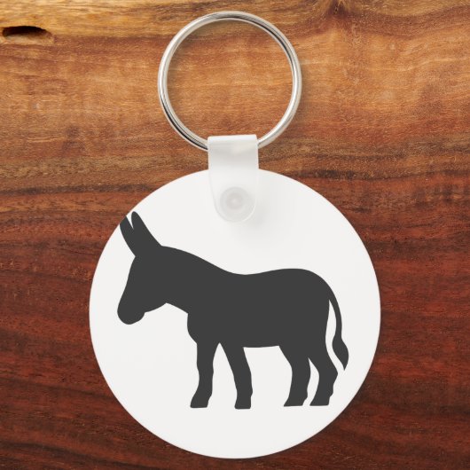 Silhouette van een mule sleutelhanger (Voorkant)