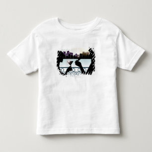 Silhouette van een paar brandende martinibrillen kinder shirts