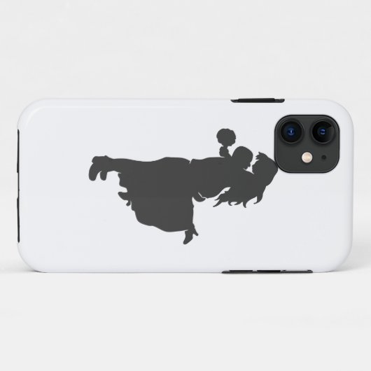 Silhouette van een paar Case-Mate iPhone case (Achterkant (horizontaal))