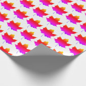 Silhouette van een paardenblad cadeaupapier (Hoek)