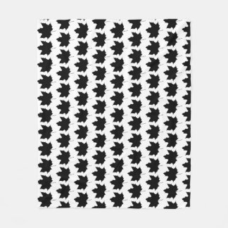 Silhouette van een paardenblad fleece deken