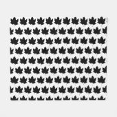 Silhouette van een paardenblad fleece deken (Voorkant (Horizontaal))