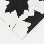 Silhouette van een paardenblad fleece deken (Hoek)