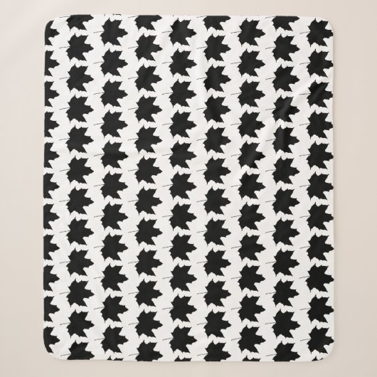 Silhouette van een paardenblad sherpa deken (Voorkant)