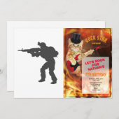 Silhouette van een soldaat - Kies achtergrondkleur Kaart (Voorkant / Achterkant)