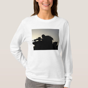 Silhouette van een Squad Automatic Weapon gunner T-shirt