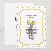 Silhouette van een vrouw die golf speelt kaart (Voorkant / Achterkant)