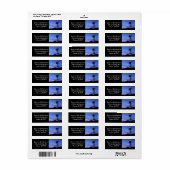 Silhouette van een windmolen etiket (Full Sheet)