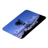 Silhouette van een windmolen, Koningin Creek Arizo Magneet (Linkerzijde)