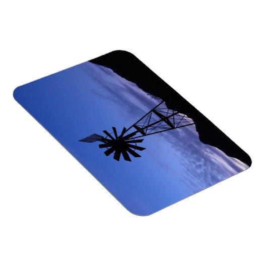 Silhouette van een windmolen magneet (Rechterzijde)