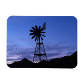 Silhouette van een windmolen magneet (Horizontaal)