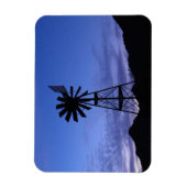Silhouette van een windmolen magneet (Verticaal)