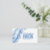 Silhouette van gekleurde rook g79 visitekaartje (Staand voorkant)