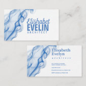 Silhouette van gekleurde rook g79 visitekaartje (Voorkant / Achterkant)