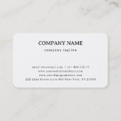 Silhouette van het Visitekaartje Violinist & Notes (Achterkant)