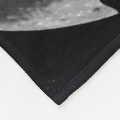 Silhouette van liefhebbers op volle maan 's nachts fleece deken (Hoek)