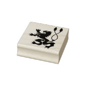 Silhouette van Lion Heraldry Rubberstempel (Stempel)