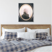 Silhouette van Major Lewis Schilderd op Convex Canvas Afdruk (Insitu (Slaapkamer))