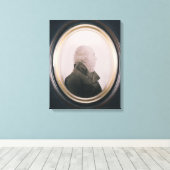 Silhouette van Major Lewis Schilderd op Convex Canvas Afdruk (Insitu (Houten vloer))