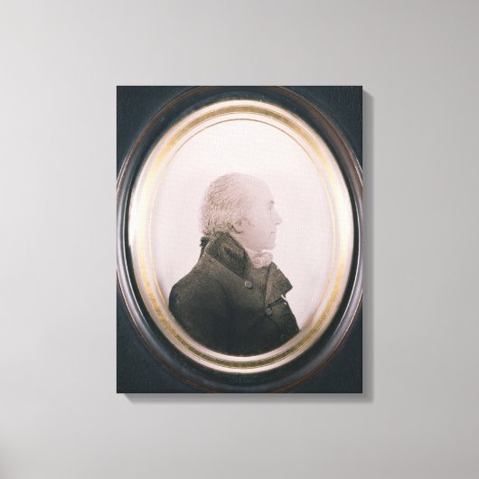 Silhouette van Major Lewis Schilderd op Convex Canvas Afdruk (Voorkant)