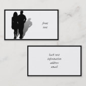 Silhouette van Man en Vrouw Visitekaartje (Voorkant / Achterkant)