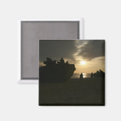 Silhouette van mariniers magneet (Voorkant / Achterkant)