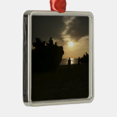 Silhouette van mariniers metalen ornament (Rechts)
