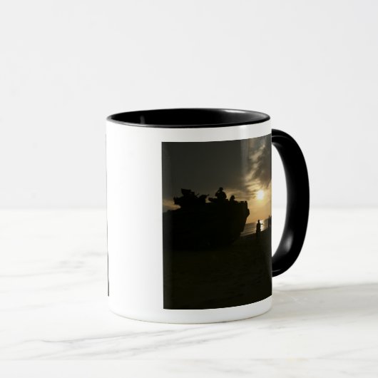 Silhouette van mariniers mok (Voorkant rechts)