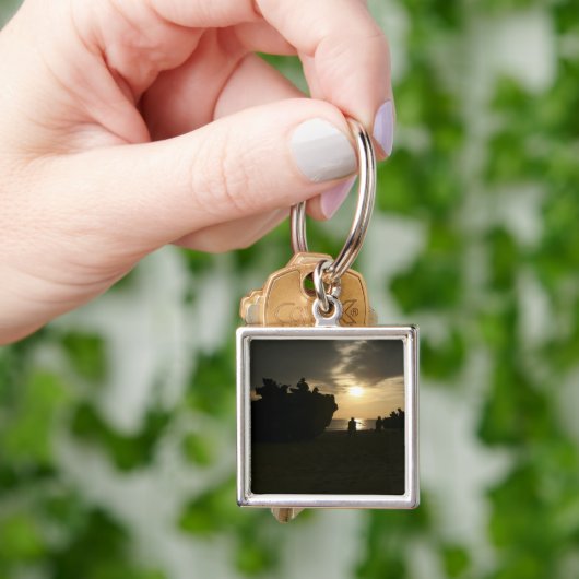 Silhouette van mariniers sleutelhanger (Hand)