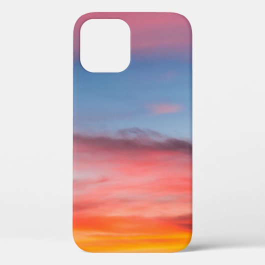 SILHOUETTE VAN MOUNTAINE ONDER CLOUDY BLUE SKY FOT Case-Mate iPhone CASE (Achterkant)