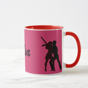 Silhouette van Salsa Dancers Mok