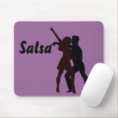 Silhouette van Salsa Dancers Muismat (Met muis)