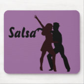 Silhouette van Salsa Dancers Muismat (Voorkant)