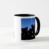 Silhouette van soldaten mok (Voorkant rechts)