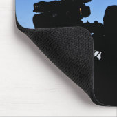 Silhouette van soldaten muismat (Hoek)