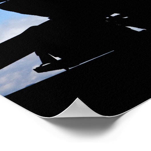 Silhouette van soldaten poster (Hoek)