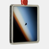 Silhouette van space shuttle Endeavor Metalen Ornament (Rechts)
