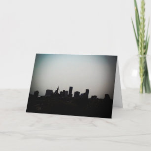 "Silhouette van St. Paul" Felicitatiekaart Kaart